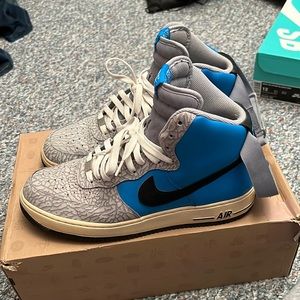 Nike Air Force one high 12 used blue/elephant 2013